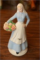 PORCELAIN PEASANT GIRL FIGURINE