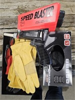 Work gloves, speed sand blaster