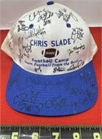 Autographed Chris Slade Football Camp Cap