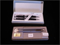 Two pen and pencil sets, one by Sheaffer