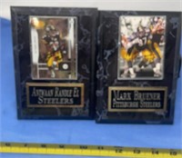 Pittsburgh Steelers player plaques signed, Randle