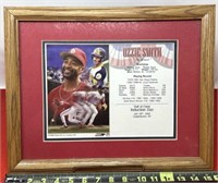 Framed 2002 Ozzie Smith Hall Of Fame Induction