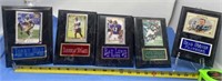 Football player Plaques some signed