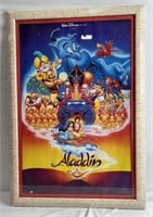 Vintage Aladdin Movie Poster Framed