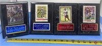 Football player Plaques Cowboys and Redskins all