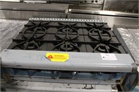 New Asber AEHP-6-36 6 Burner Hot Plate Gas