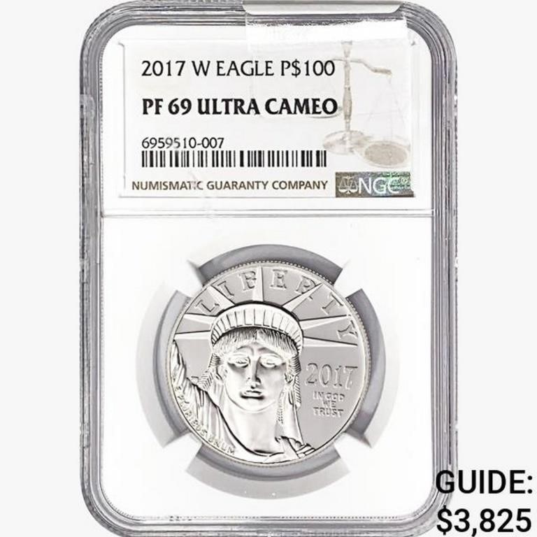 2017-W $100 1oz. Platinum Eagle NGC PF69 UC