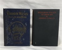 2 Antique Books On Woodrow Wilson