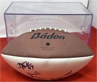 New England Patriots Football Autographed Adam