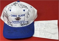 Chris Slade 1999 Football Camp Autographed Cap