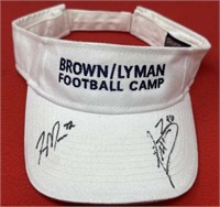 Brown/Lyman Football Camp Autographed Visor