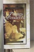 Hardcover Book: Things Pondered
