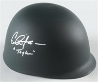 Autographed Charlie Sheen Army Helmet