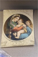 Vintage  Madonna and Child Print