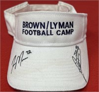 Brown/Lyman Football Camp Autographed Visor