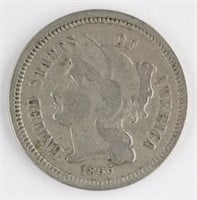 1866 US 3 CENT COIN