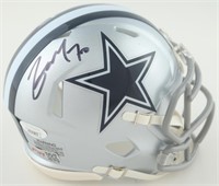 Autographed Zack Martin Cowboys Mini Helmet