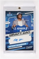 ANTHONY RICHARDSON AUTO FOOTBALL CARD