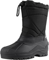 Knixmax Men's Winter Snow Boots Waterproof Mid...