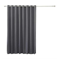 85" x 51" Single Panel Dark Gray Curtain