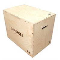 Synergee 3 in 1 Wood Plyometric Box for Jump...