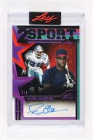 #2/5 DEION SANDERS FOOTBALL BASEBALL AUTO CARD