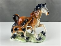 Vintage ceramic horses