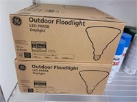2 CASES GE OUTDOOR FLOODLIGHTS