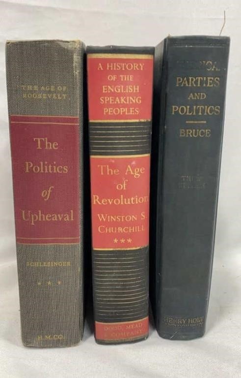 3 Vintage Political Books