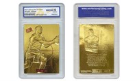 23K Gold Michael Jordan Fleer Ultra Card