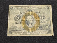 1863 5 Cents US Fractional Currency