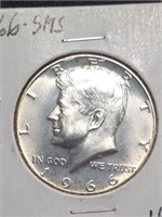 1966 SMS Kennedy Silver Half Dollar