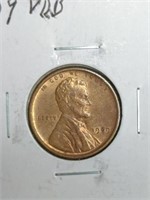 1909-VDB Lincoln Wheat Cent Penny marked