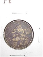 1857 Flying Eagle small cent marked VF