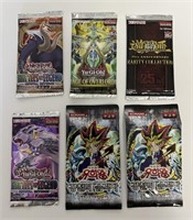 (6) x SEALED PACKS OF YUGIOH CARDS