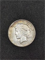 1927-S Peace Silver Dollar marked XF