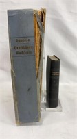 Antique German Bible & Cookbook