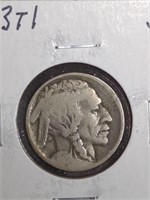 1913-D Type 1 Buffalo Nickel Coin marked Good