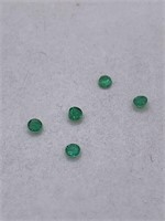 EMERALDS  .8 CT TOTAL WEIGHT