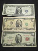 Vintage US paper money - Star Note $2,