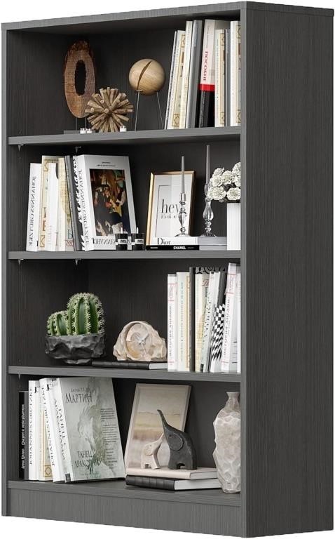 STRONG FREESTANDING 4-TIER WOODEN BOOKCASE