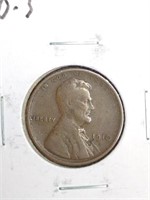 1910-S Lincoln Wheat Cent Penny Coin marked VF