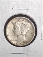 1928-S Mercury Silver Dime marked VF / XF