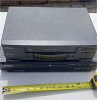 Mitsubishi DVD player, Hitachi VHS player