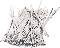 100 PCS HEAVY DUTY STAINLESS STEEL CABLE TIES 9.8"