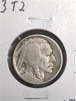 1913 Type 2 Buffalo Nickel Coin marked VG