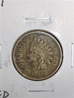1859 Indian Head Penny marked Fine details