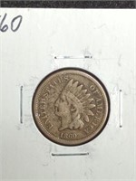 1860 Indian Head Penny marked Fine
