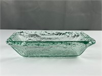 Recycled glass dish