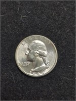 1943 Washington Silver Quarter marked Brilliant